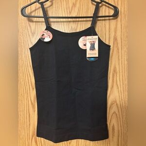 Shapermint Essentials XL Black Scoop Neck Cami Shapewear Tank NWT Smoothing